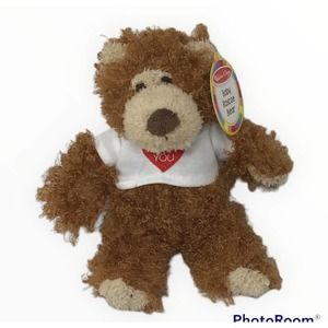 Melissa & Doug Baby Roscoe Bear 9" Plush White I Love You Shirt Stuffed Animal